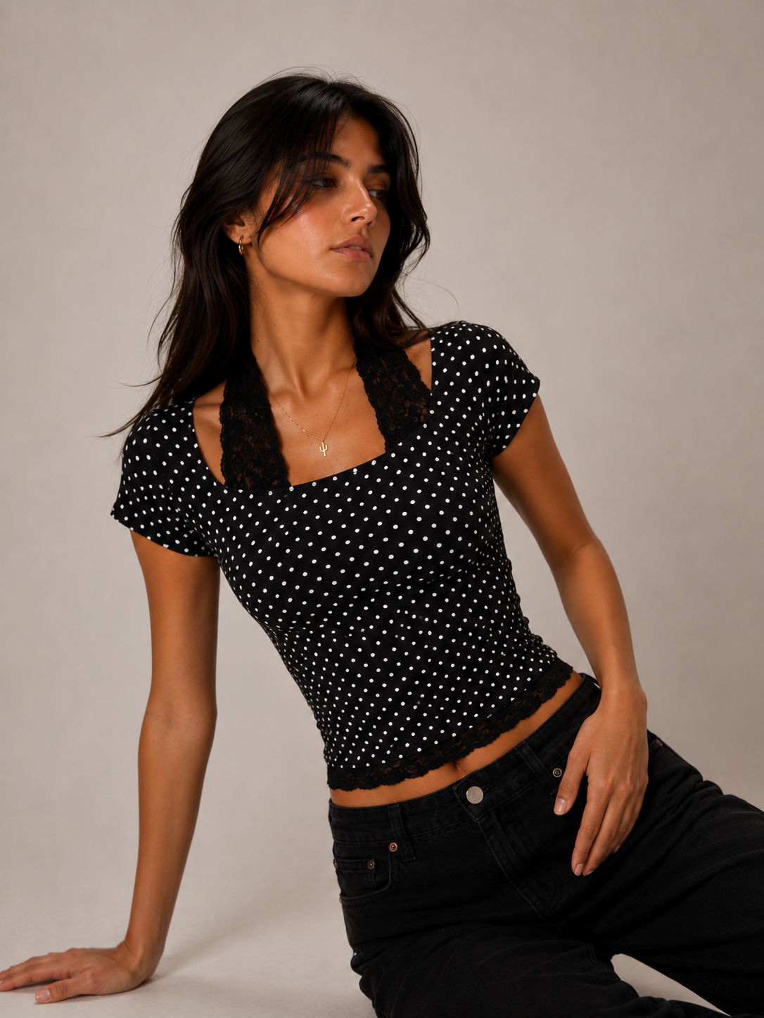 Polka Lace top