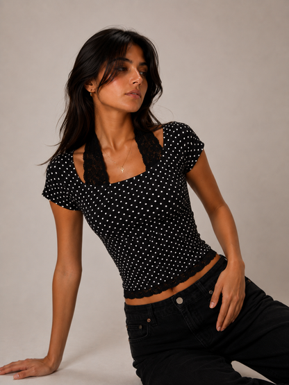 Polka Lace top