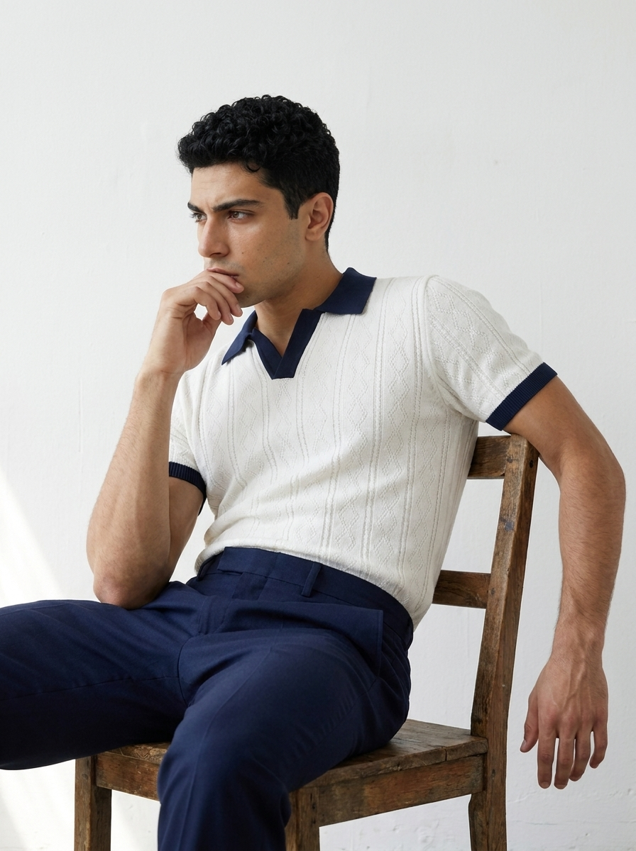 Ringer Knitted polo