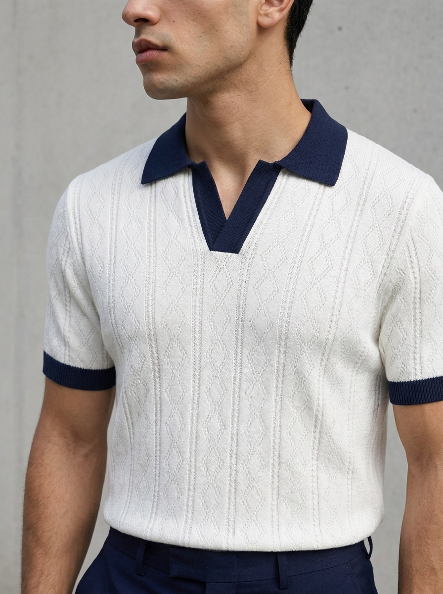 Ringer Knitted polo