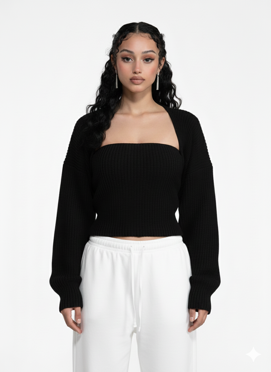 Bundle black and burgundy