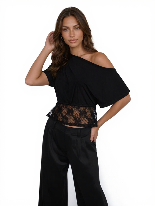 Off-Shoulder Lace Top