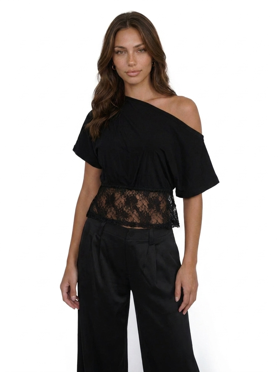 Off-Shoulder Lace Top