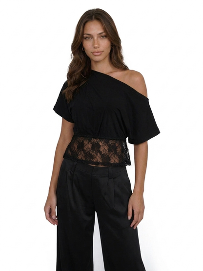 Off-Shoulder Lace Top