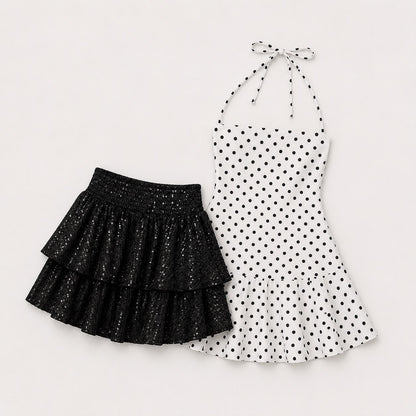Polka Dress + Skirt